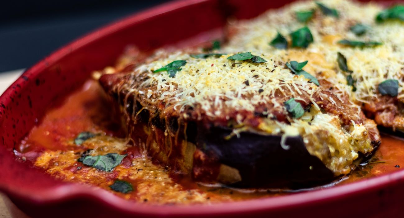 aubergine farcie à la viande hachée